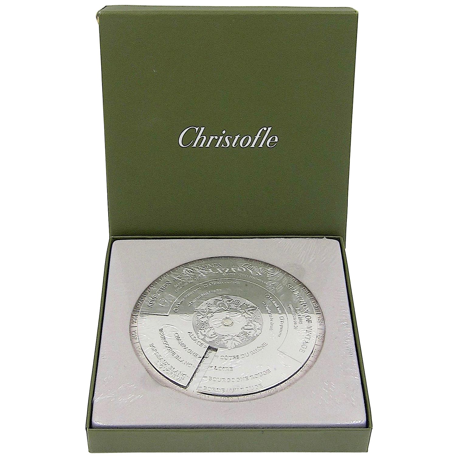 Christofle Wine Bottle Coaster for 1945-1997 Vintages