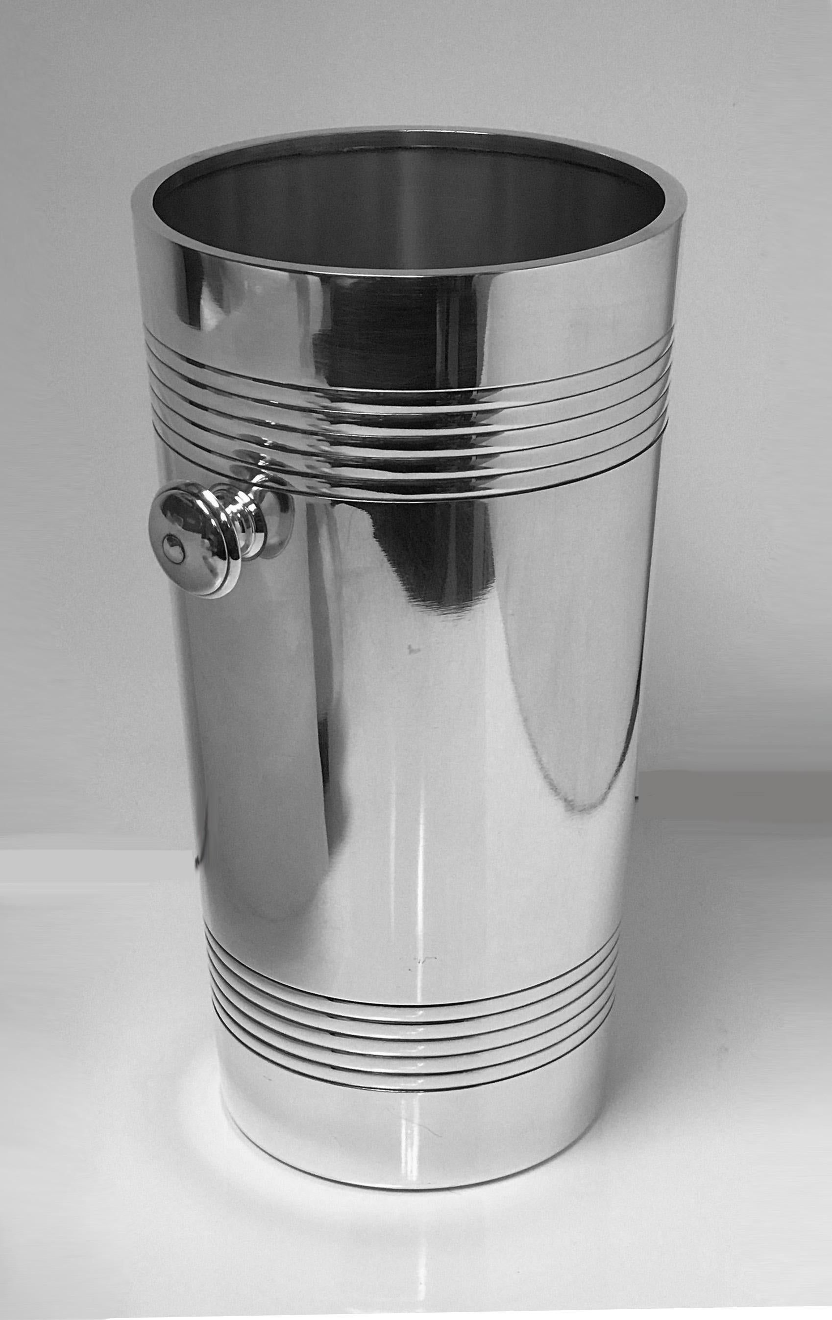 Art Deco Christofle Wine Bucket Cooler Tall