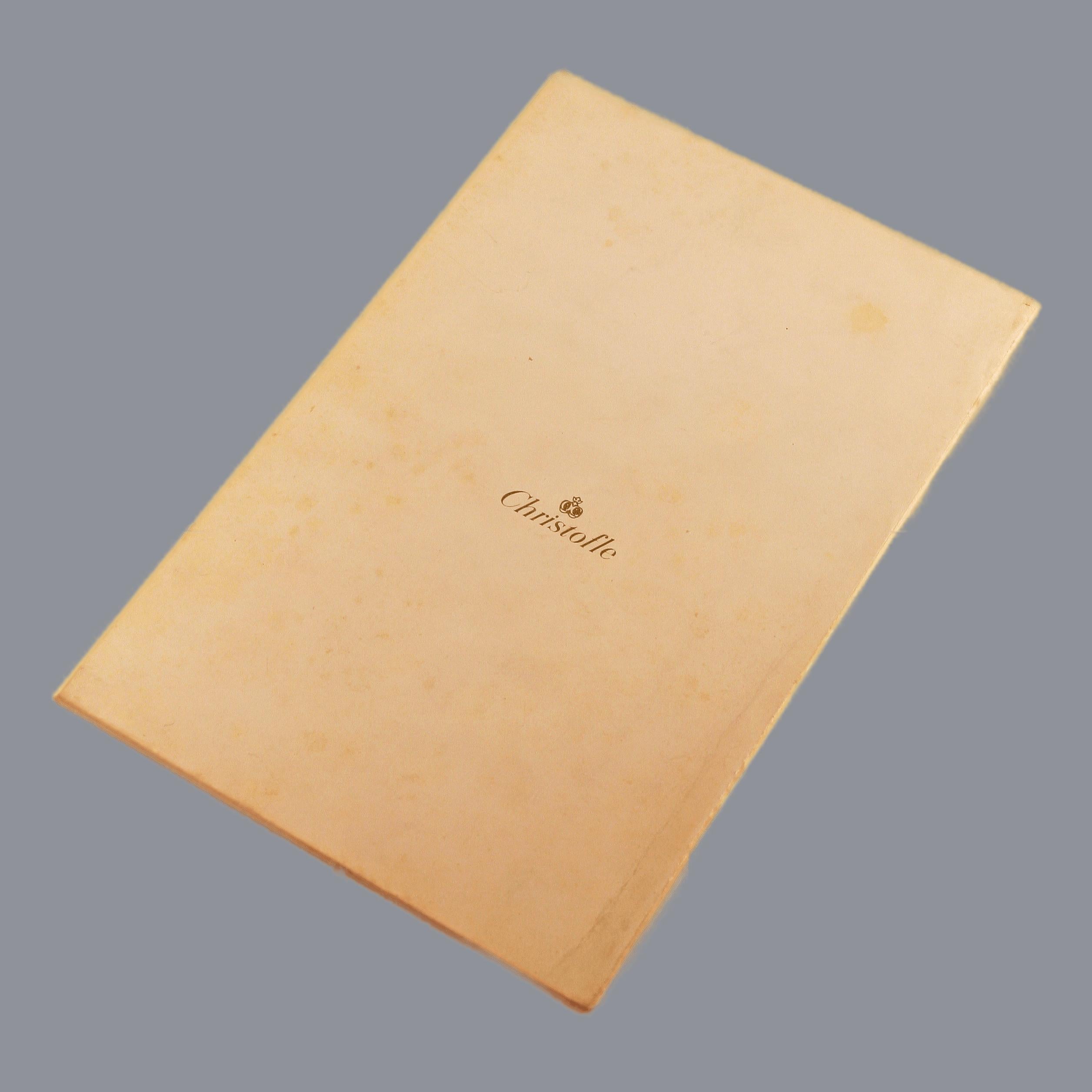 Christofle's 'Die Hand des Schicksals': Silberner Handlese-Briefbeschwerer und Booklet im Angebot 5