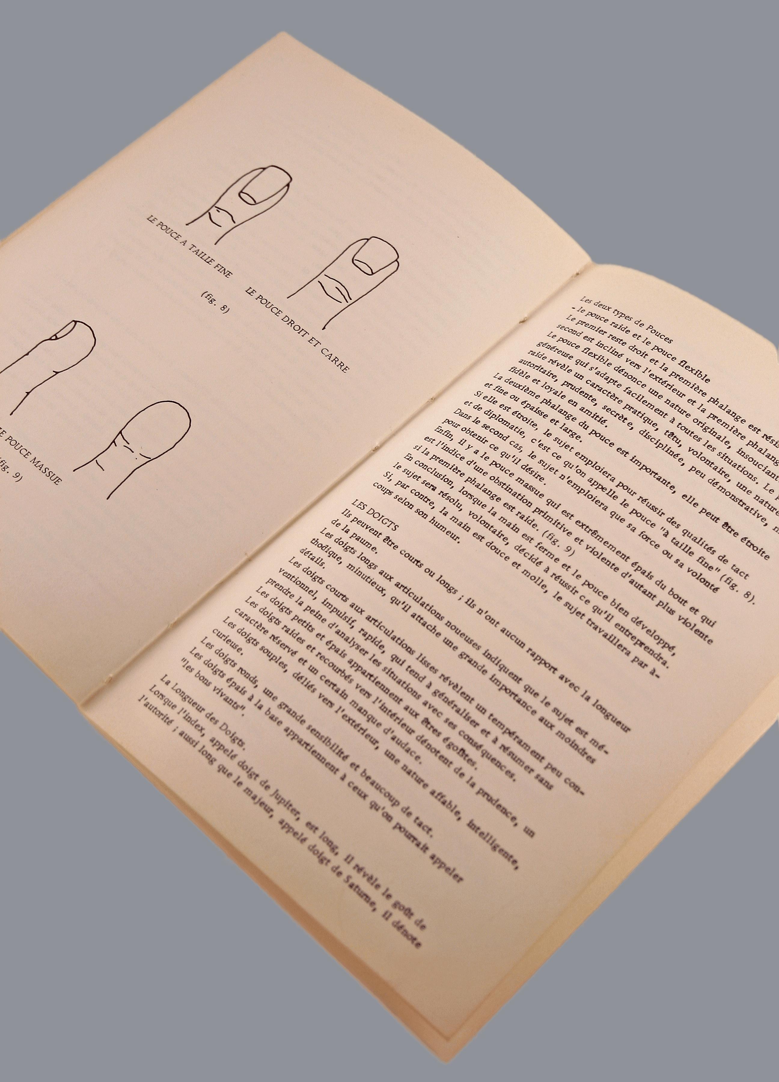Christofle's 'Die Hand des Schicksals': Silberner Handlese-Briefbeschwerer und Booklet im Angebot 7