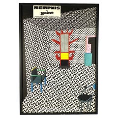 Christoph Radl, Memphis Per Print, Framed, Abet Laminati, Italy, 1983