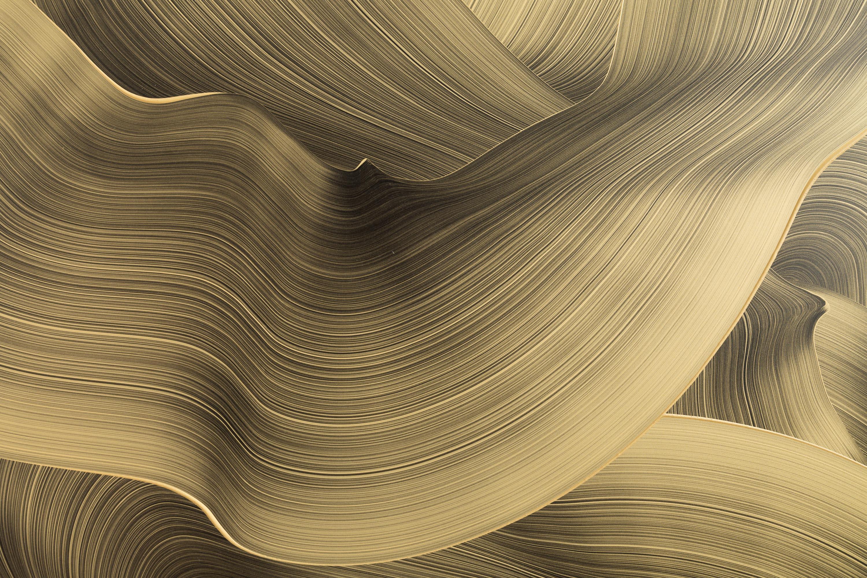 Arte contemporanea tedesca di Christophe Schrein - Iris II - Abstract Painting Marrone di Christoph Schrein 