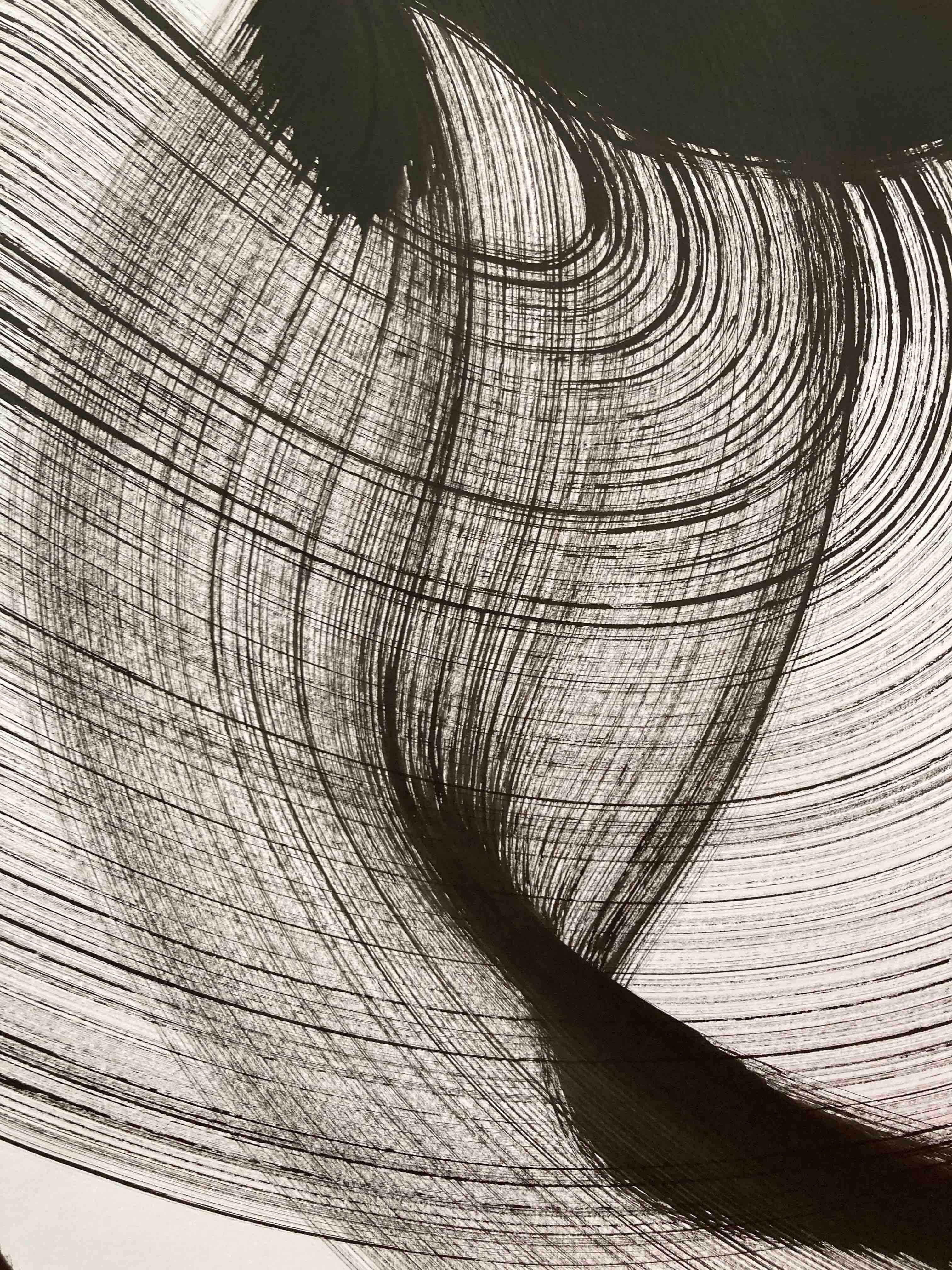 Arte contemporanea tedesca di Christophe Schrein - Titan - Abstract Painting Grigio di Christoph Schrein 