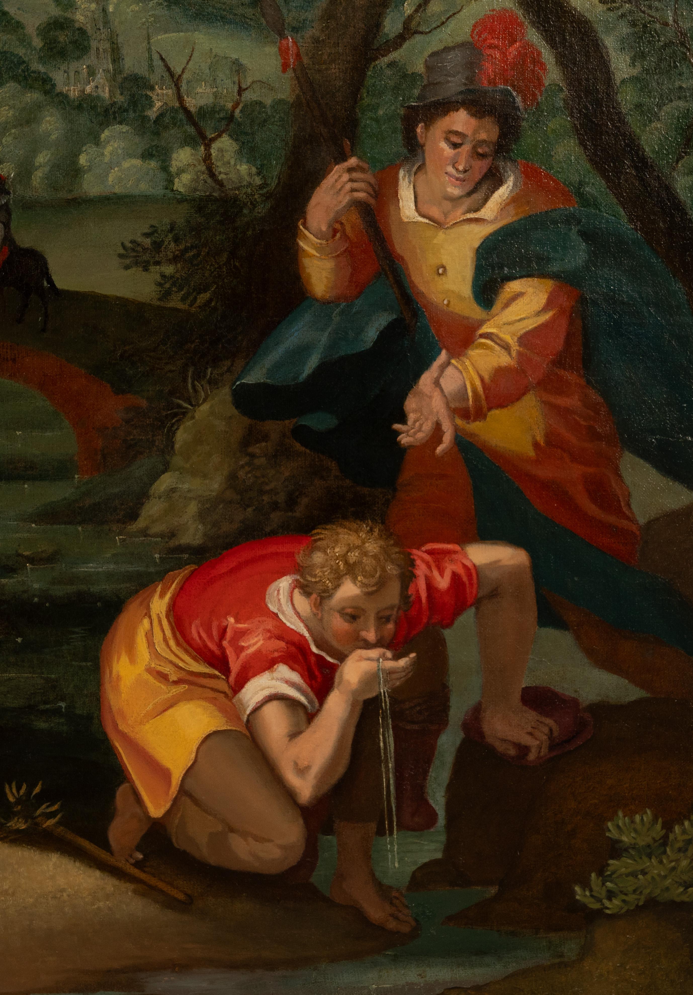 Pintura al óleo alegórica del Renacimiento alemán del siglo XVI Salud sexual Sífilis en venta 9