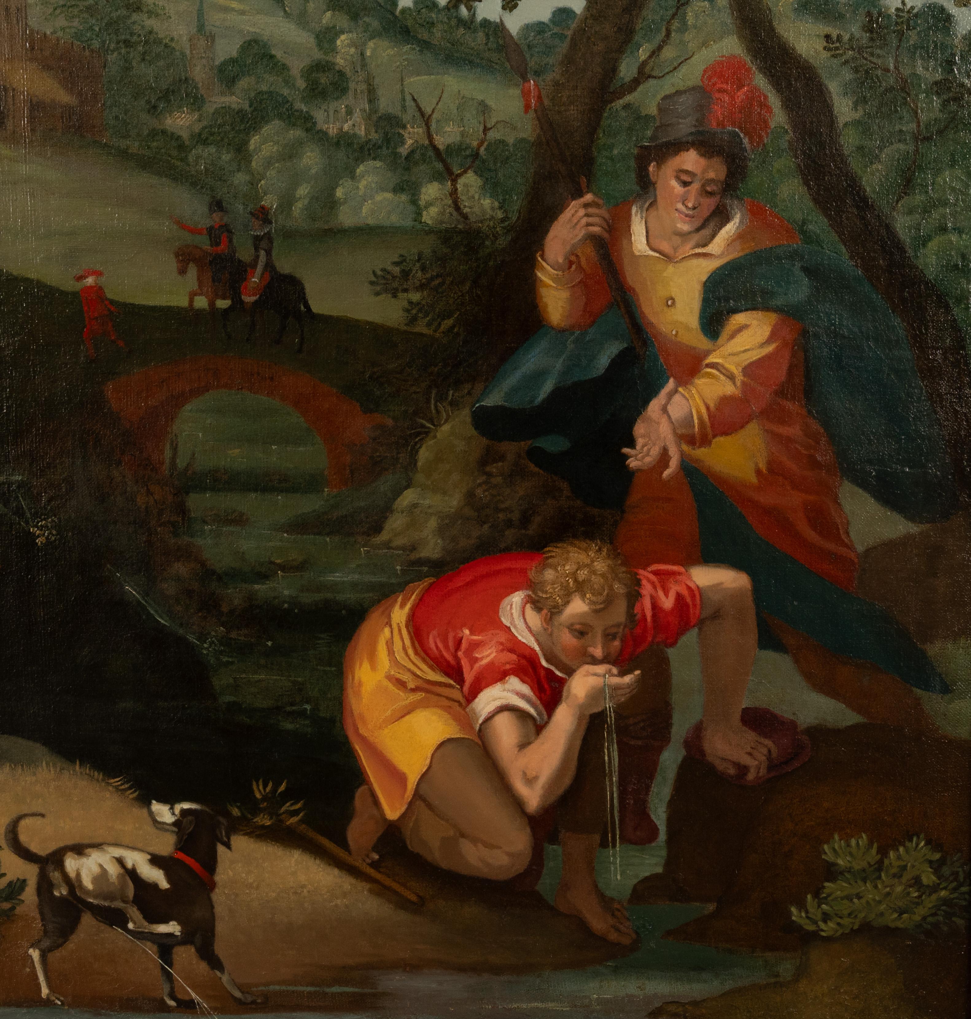 Pintura al óleo alegórica del Renacimiento alemán del siglo XVI Salud sexual Sífilis en venta 11