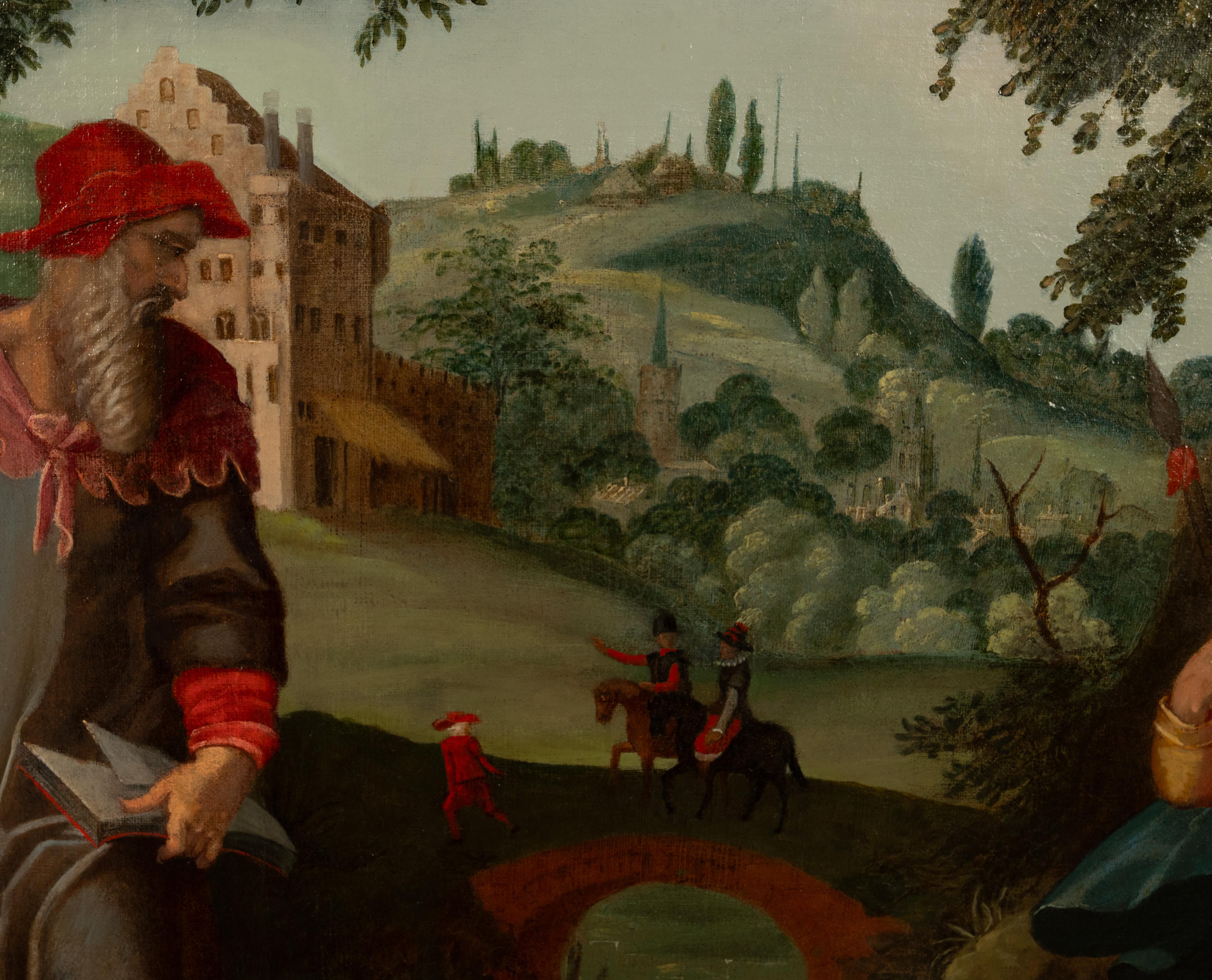 Pintura al óleo alegórica del Renacimiento alemán del siglo XVI Salud sexual Sífilis en venta 12