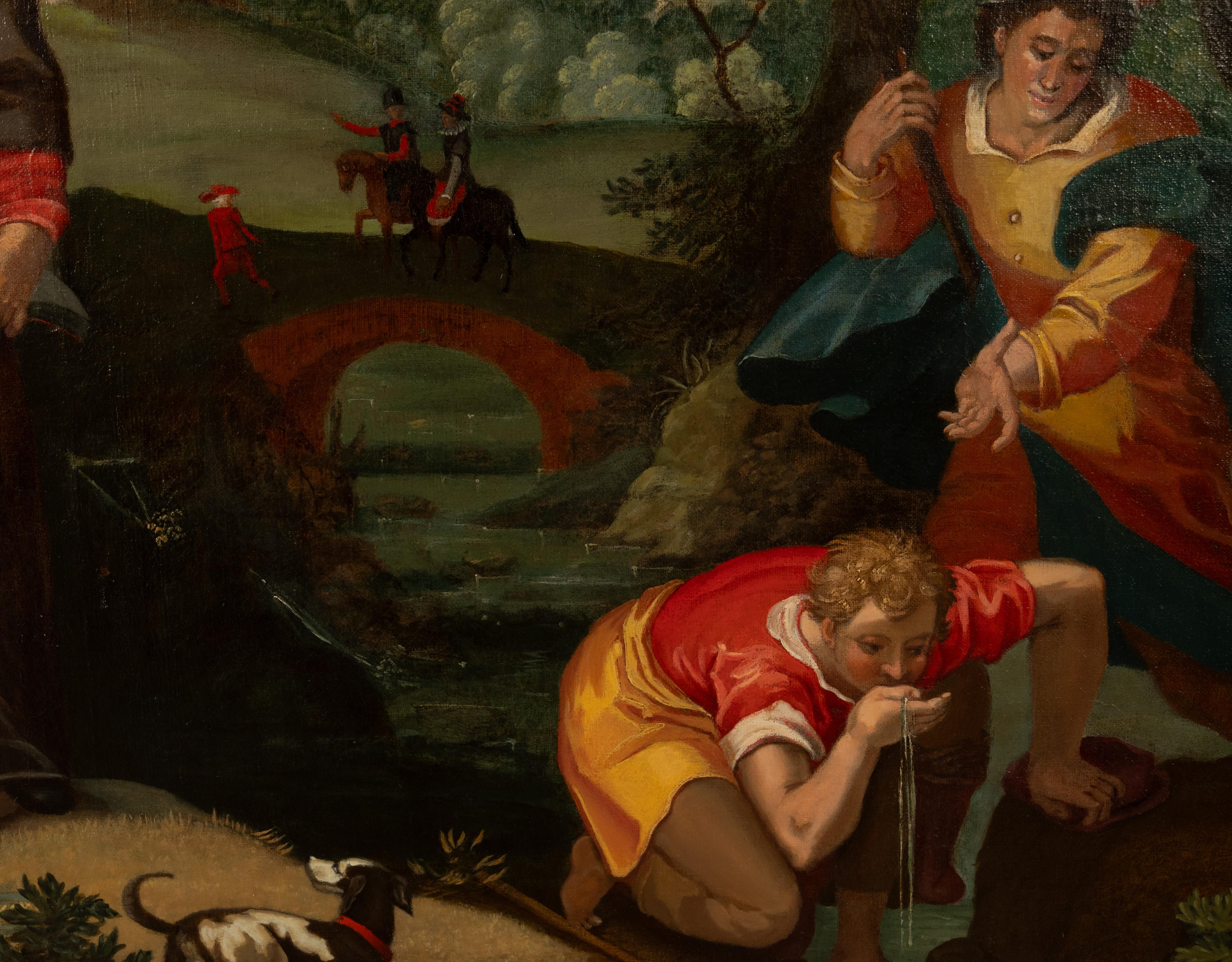 Pintura al óleo alegórica del Renacimiento alemán del siglo XVI Salud sexual Sífilis en venta 13