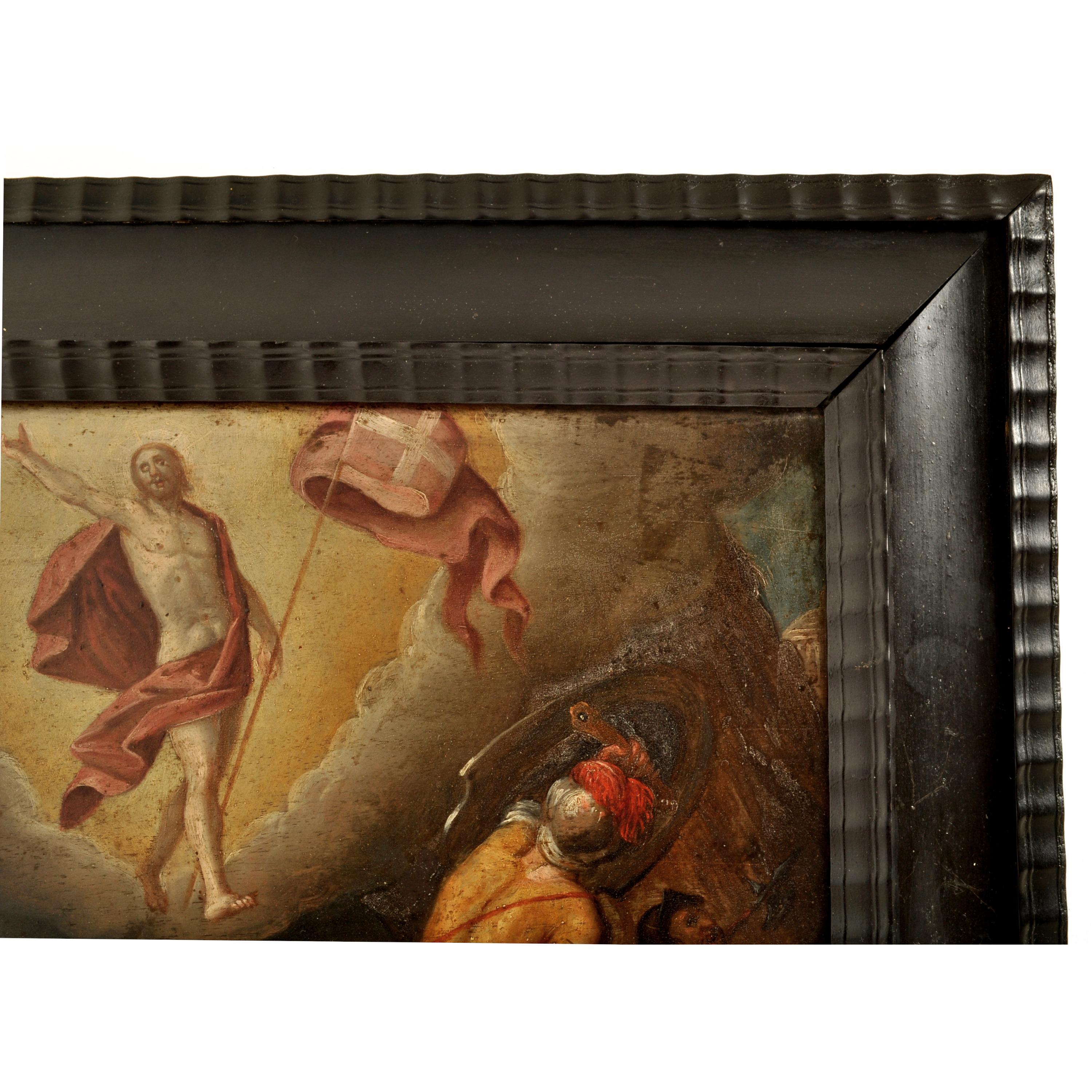 Antike religiöse Szene eines alten Meisters aus der nördlichen Renaissance des 16. Jahrhunderts, Ölgemälde (Schwarz), Figurative Painting, von Christoph Schwarz