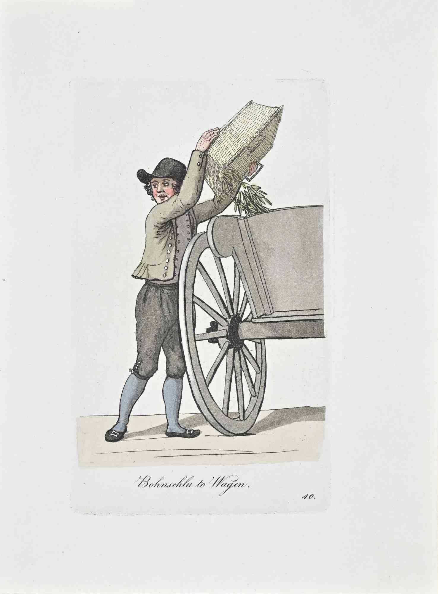 Figurative Print di Christoph Suhr - Da Bohnschlu a Wagener - Acquaforte di Christophe Suhr - 1808