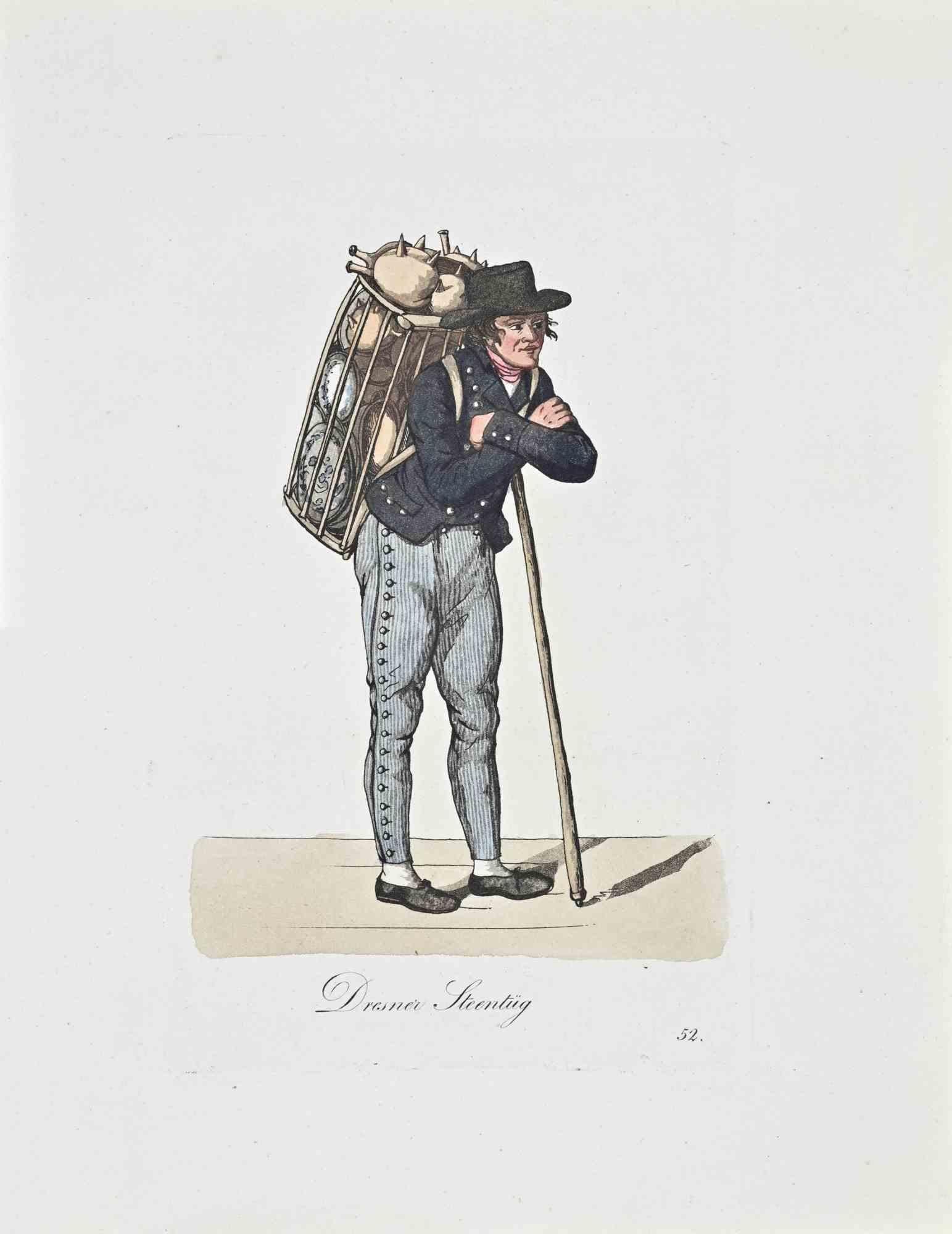 Dresner Steentug - Etching by Christoph Suhr - 1808