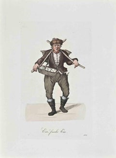 Eier, Frische Eier - Acquaforte di Christophe Suhr - 1808