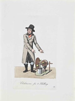 La fourrure d'Elecktrisiren 1 Schilling, gravure de Christoph Suhr - 1808
