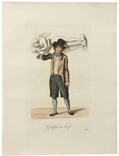 Gipsfiguren Koof - Etching by Christoph Suhr - 1808
