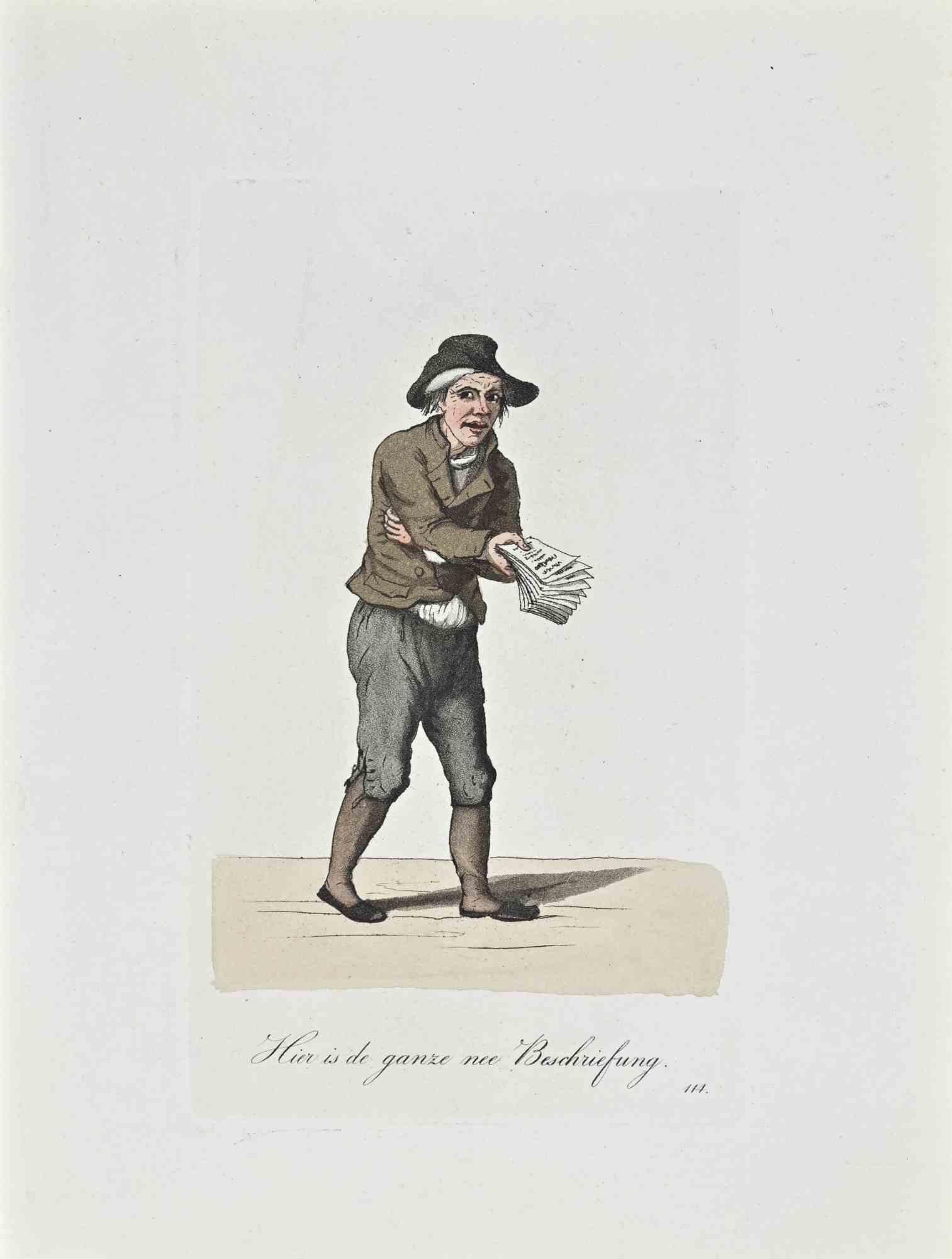 Hier is de ganze nee Beschriefung - Acquaforte di Christophe Suhr - 1808