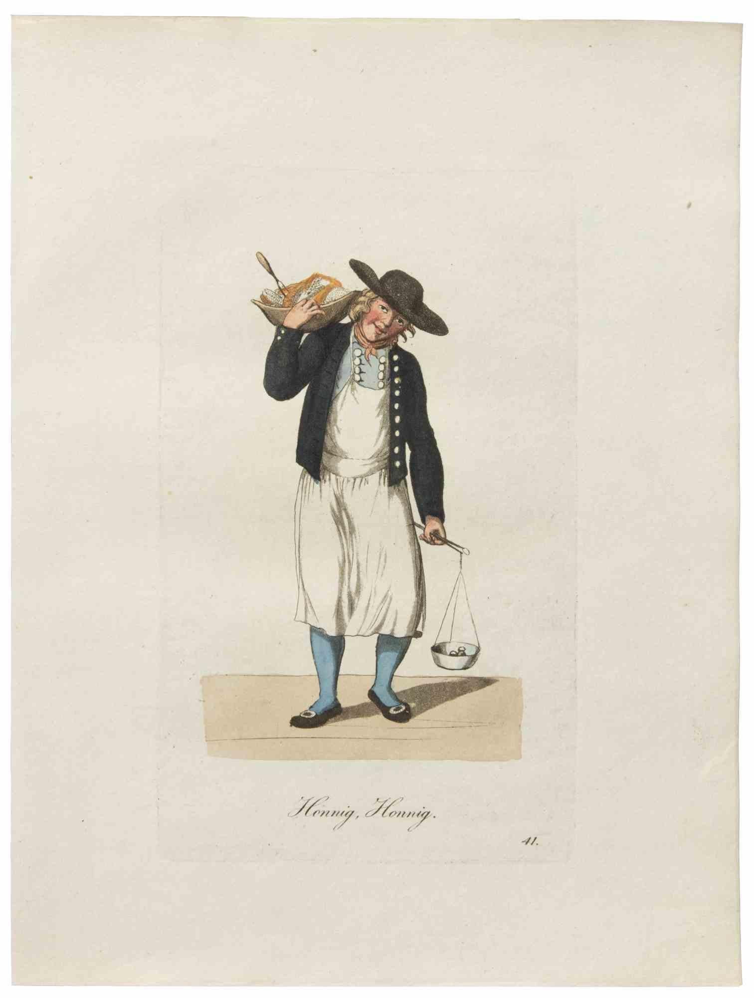 Honnig, Honnig- Acquaforte di Christophe Suhr - 1808