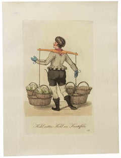 Kohl, Witten Kohl un Kartuffeln - Etching by Christoph Suhr - 1808