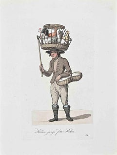 Kuken Junge Fette, Küken- Etching by Christoph Suhr - 1808