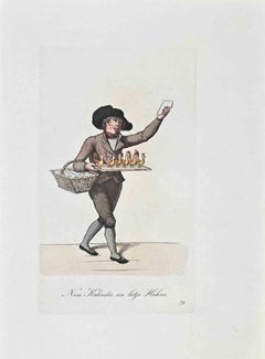 Neen Kalander un Lutje Hahns - Etching by Christoph Suhr - 1808