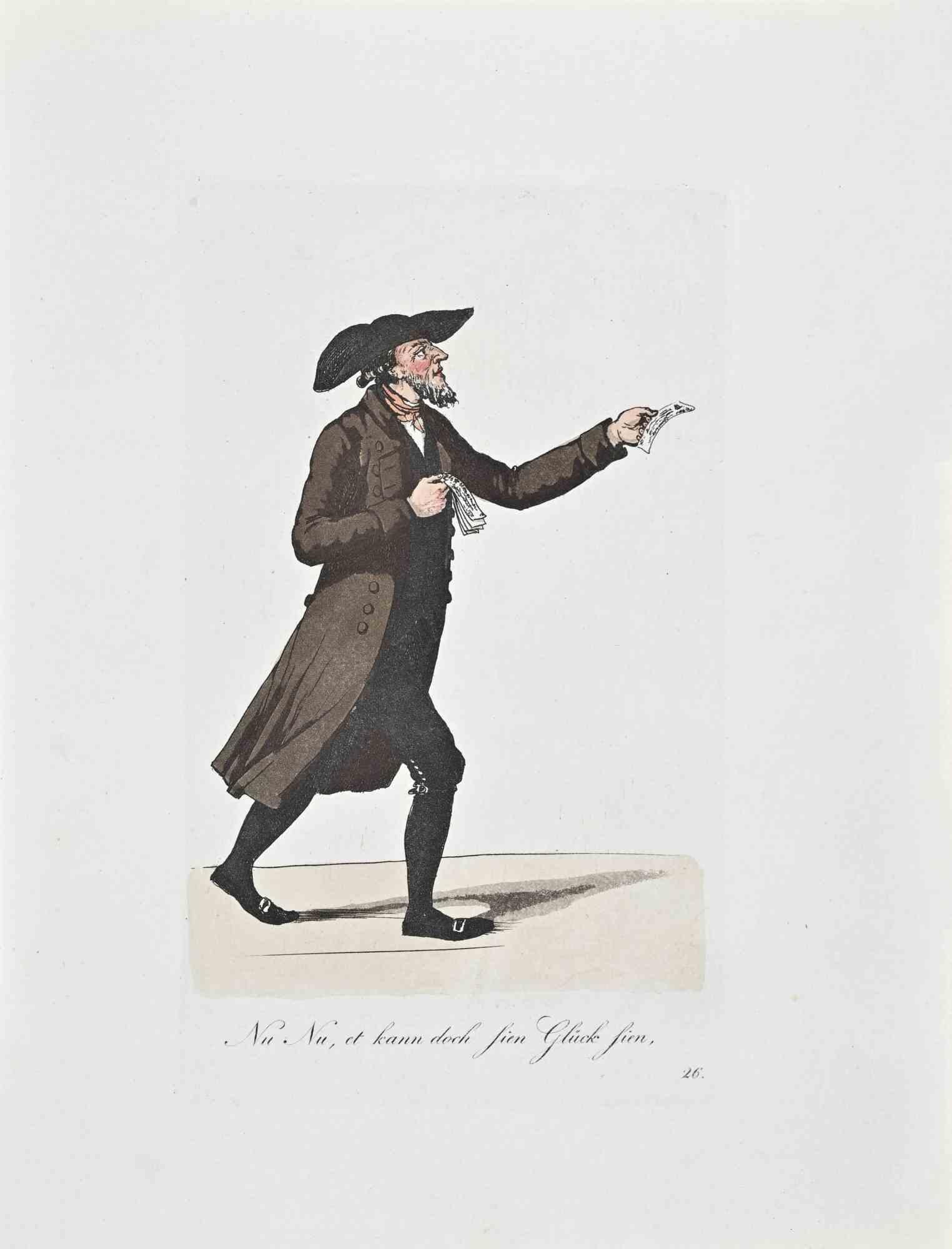 Nu Nu, et Kann Doch Fien Gluck Fien - Acquaforte di Christophe Suhr - 1808