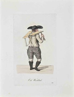 Gravure de Christoph Suhr - « Ook Waschbuck » - 1808