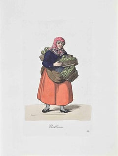 Plum, Blaue Plum - Etching by Christoph Suhr - 1808