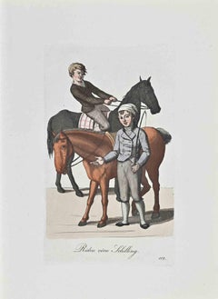 Riden vörn Schilling - Etching by Christoph Suhr - 1808
