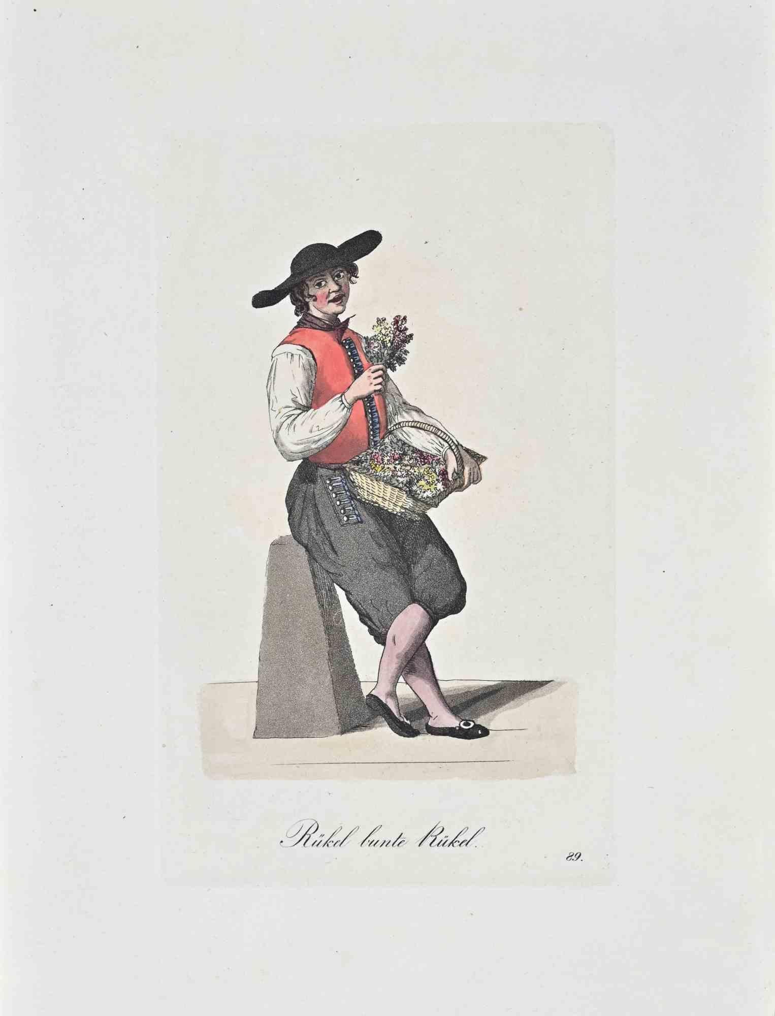 Rukel Bunte Rukel- Acquaforte di Christophe Suhr - 1808