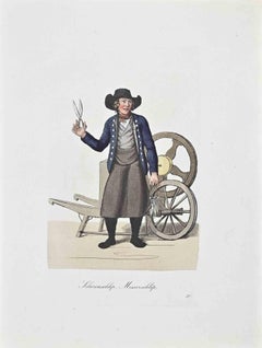 Scherenschlip, Messerschilip, gravure de Christoph Suhr - 1808