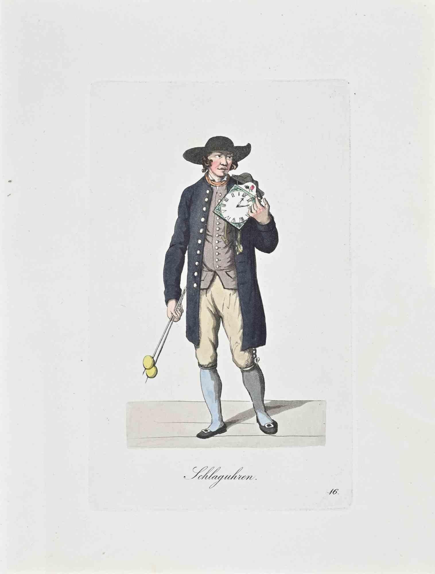 Schlaguren - Etching by Christoph Suhr - 1808