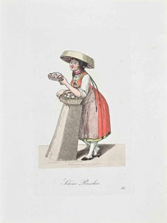 Gravure Schone Peerschen par Christoph Suhr - 1808