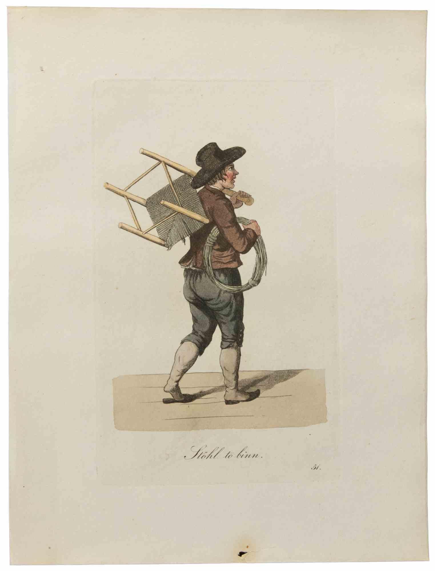 Stohl to Binn - Etching by Christoph Suhr - 1808