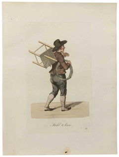Stohl to Binn, gravure de Christoph Suhr - 1808
