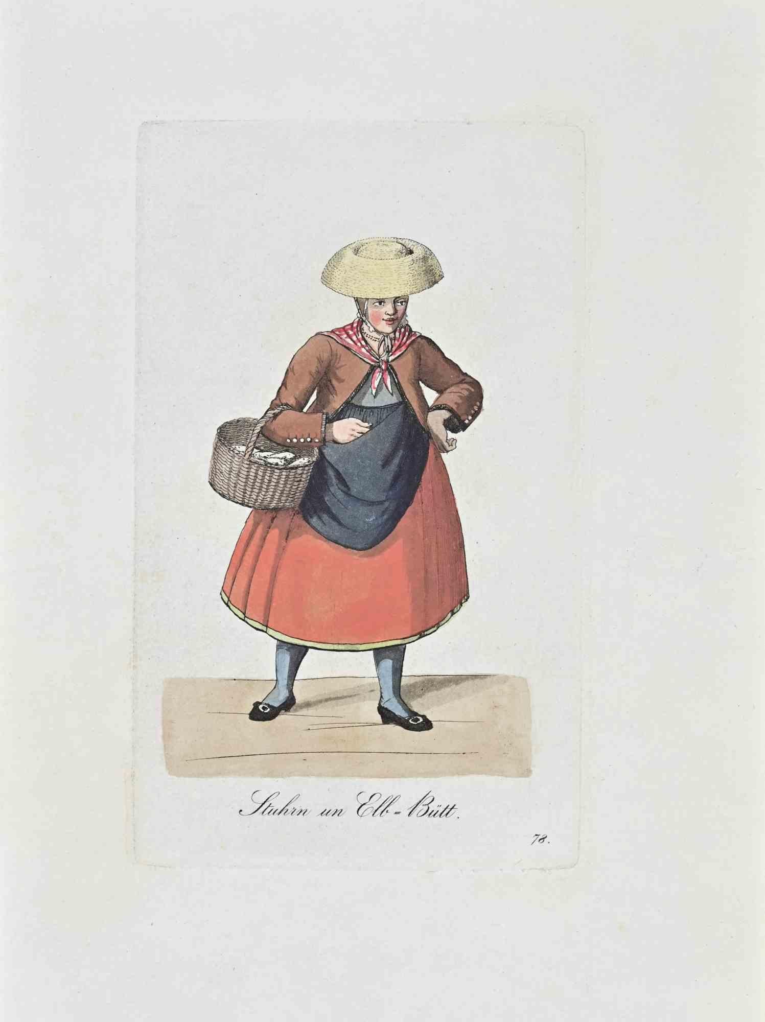 Sturn un Elb-Butt - Etching by Christoph Suhr - 1808