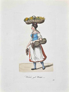 Worteln Gele Worteln - Gravure de Christoph Suhr - 1808