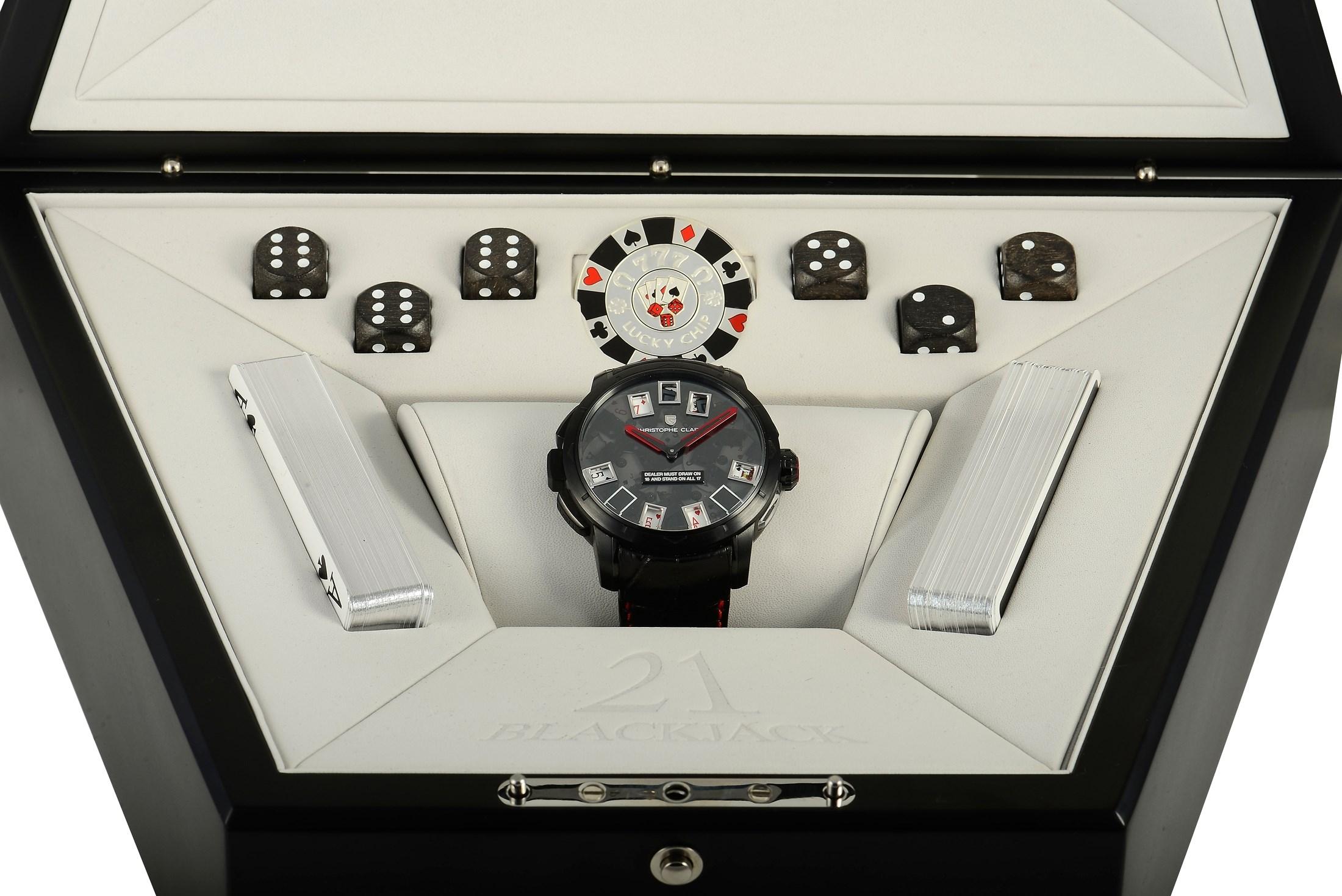 Christophe Claret 21 Blackjack Titanium Watch MTR.BLJ08.004 In Excellent Condition In Southampton, PA
