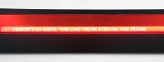 Large, Neon, Sign, Red, Black, Lights, Color, LED, Graphic
