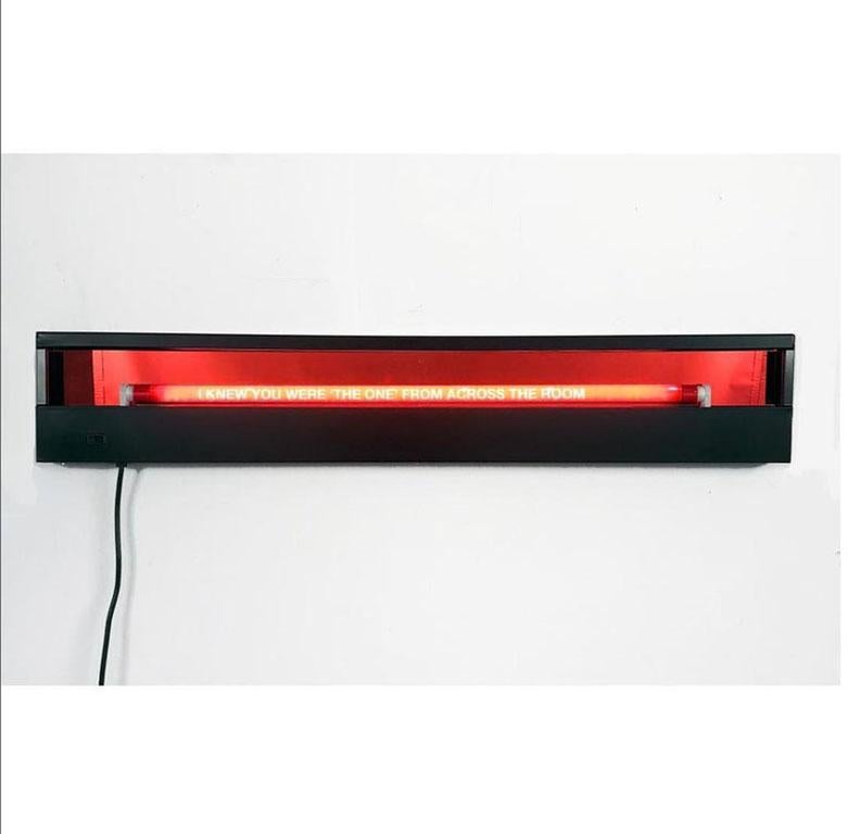 Large, Neon, Sign, Red, Black, Lights, Color, LED, Graphic - Art by Christophe Classen 