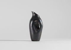Christophe de Mons for Atelier des Potiers, Black Ceramic Carafe, France, 2024