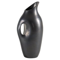 Christophe de Mons for Atelier des Potiers, Black Ceramic Carafe, France, 2024