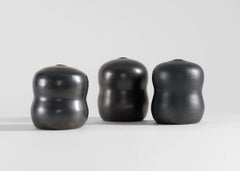 Christophe de Mons for Atelier des Potiers, Black Gourd-shaped Vase, France 2024