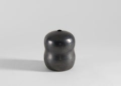 Christophe de Mons for Atelier des Potiers, Black Gourd-shaped Vase, France 2024