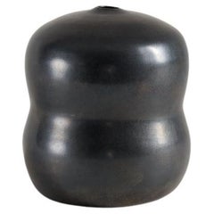 Christophe de Mons for Atelier des Potiers, Black Gourd-shaped Vase, France 2024