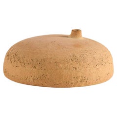Christophe de Mons for Atelier des Potiers, Flat Tan Ceramic Vase, France, 2024