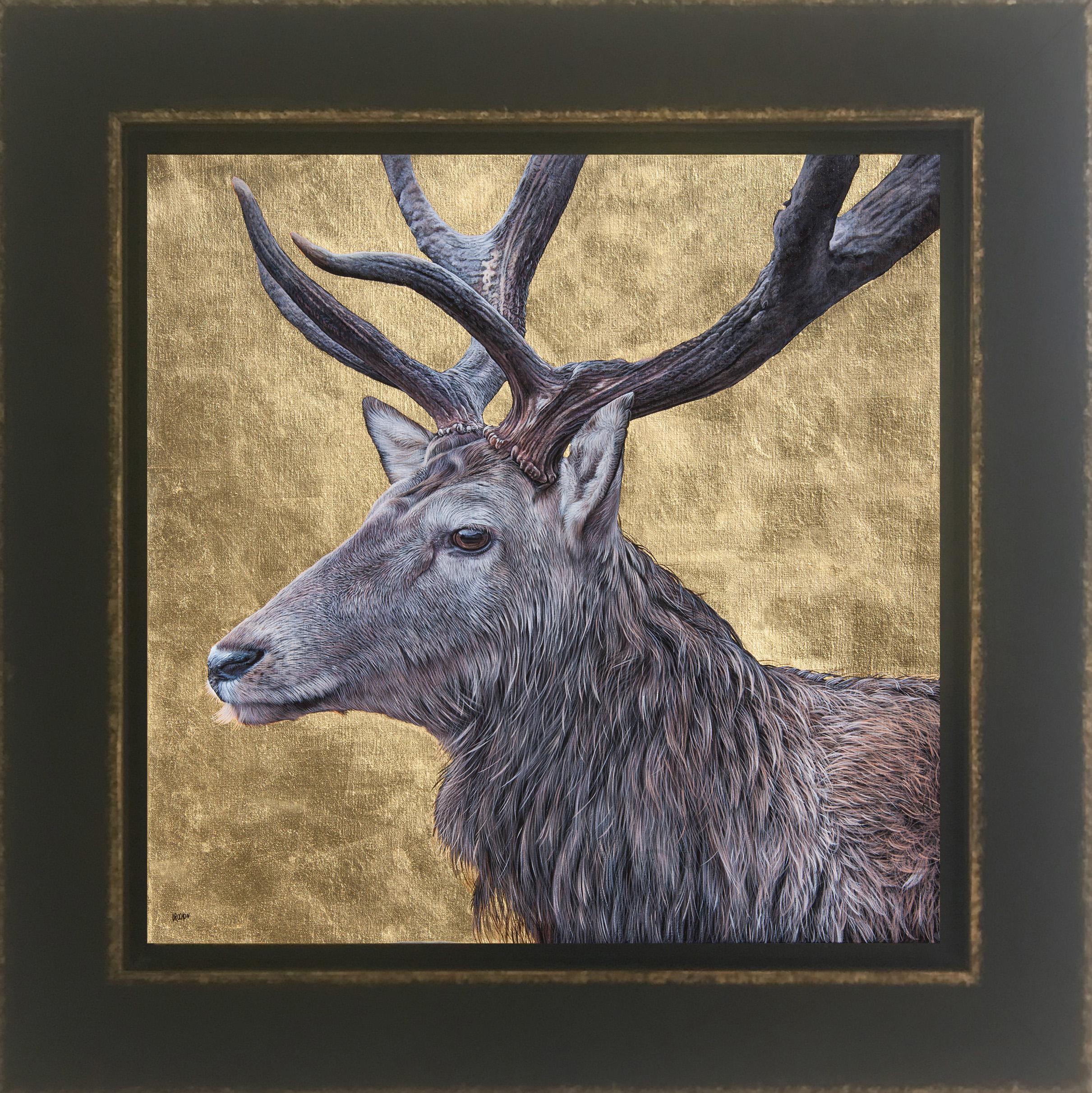 L'IMMORTEL, Cerf  - Painting by Christophe Drochon