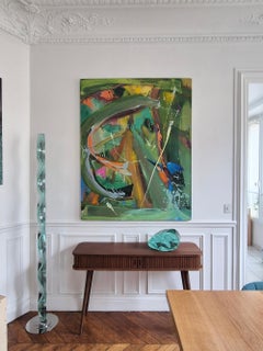 Alcedo Atthis di Christophe Dupety - Quadro contemporaneo, colori vivaci, uccello