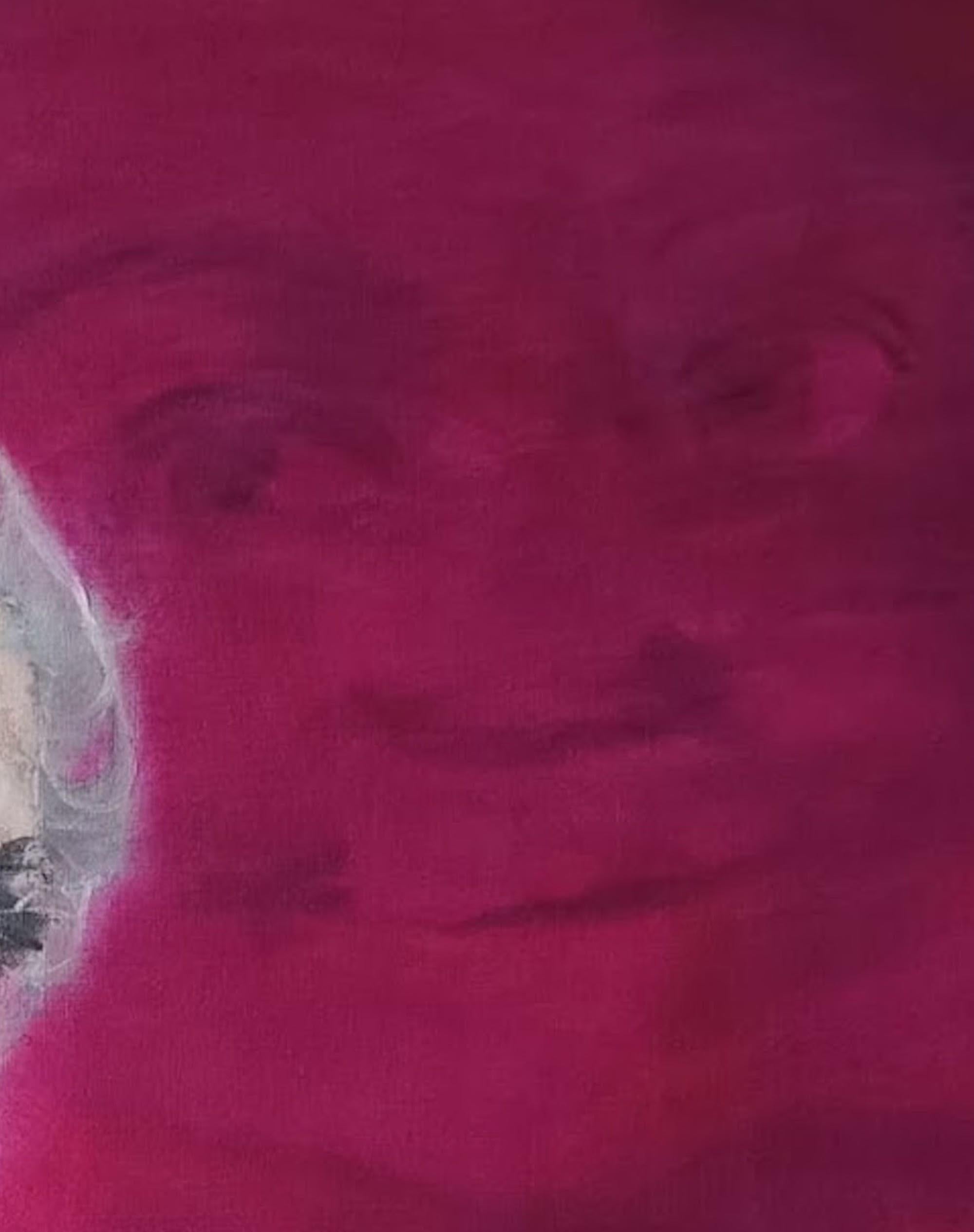 Badinter by Christophe Dupety - Porträtmalerei, Politiker, Vivid Hintergrund im Angebot 4