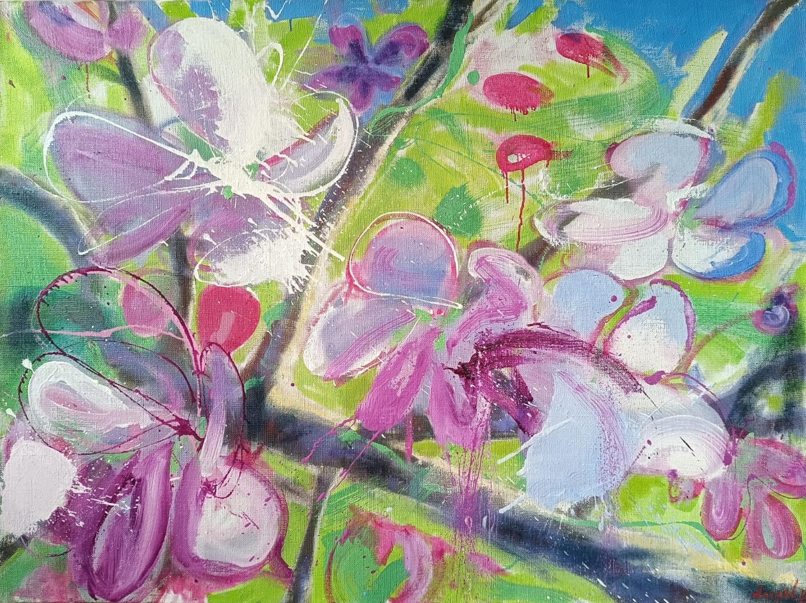 Boskoop by Christophe Dupety - Contemporary painting, flora, bright colors