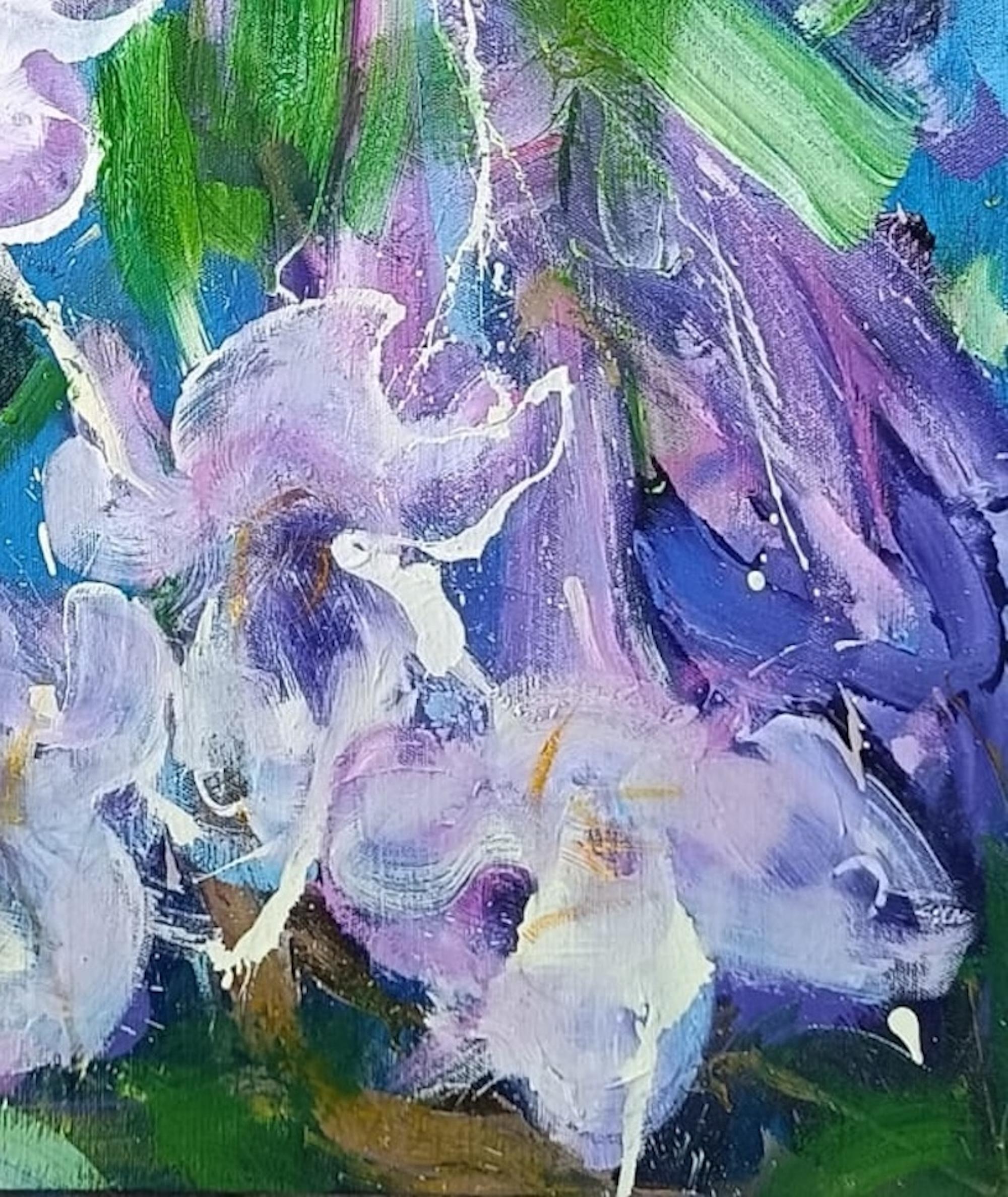 Catalpa by Christophe Dupety - Contemporary painting, flora, colors For Sale 6
