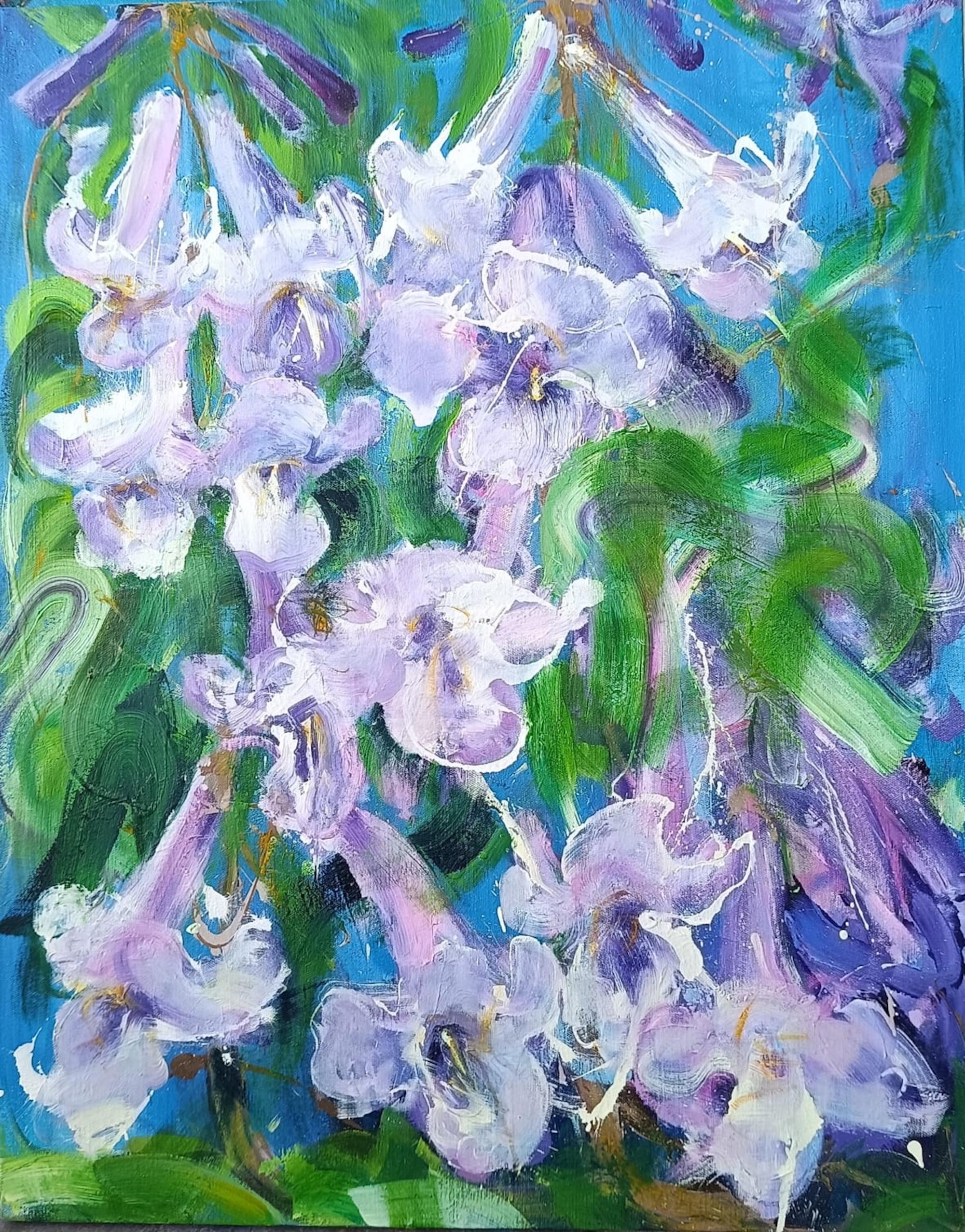 Catalpa by Christophe Dupety - Contemporary painting, flora, colors