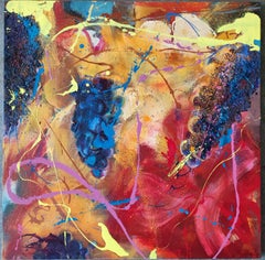Côte de Beaune par Christophe Dupety - Peinture contemporaine, vigne, couleurs vives